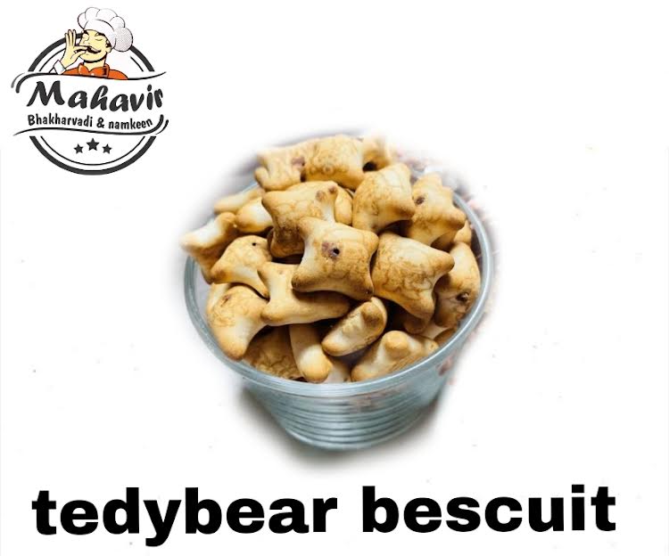 Mahavir Teddy Bear Chocolate Biscuit, Packaging Type : Container