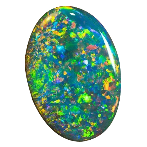 Multi Colour Oval Australian Opal Gemstone, Feature : Attractive Designs, Fine Finishing, Shiny Look