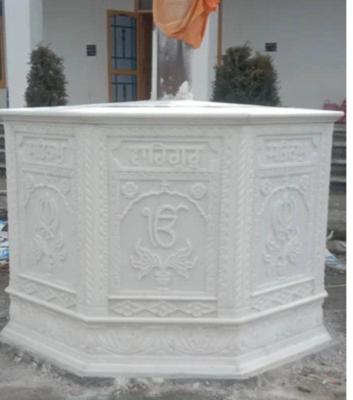 White Makrana marble Nishan shab