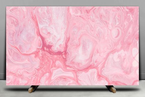 Plain Polished Pink Marble Slab, Feature : Fine Finished