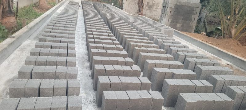 Solid Rectangular Concrete Bricks, for Cement, Size : 8x16