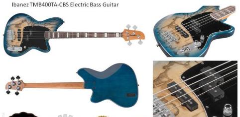 Ibanez TMB400TA-CBS Electric Bass Guitar, Size : 48inch