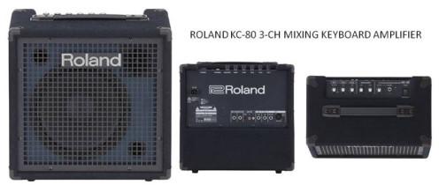 220V Roland KC-80 3-Ch Mixing Keyboard Amplifier, for Manual, Color : Black
