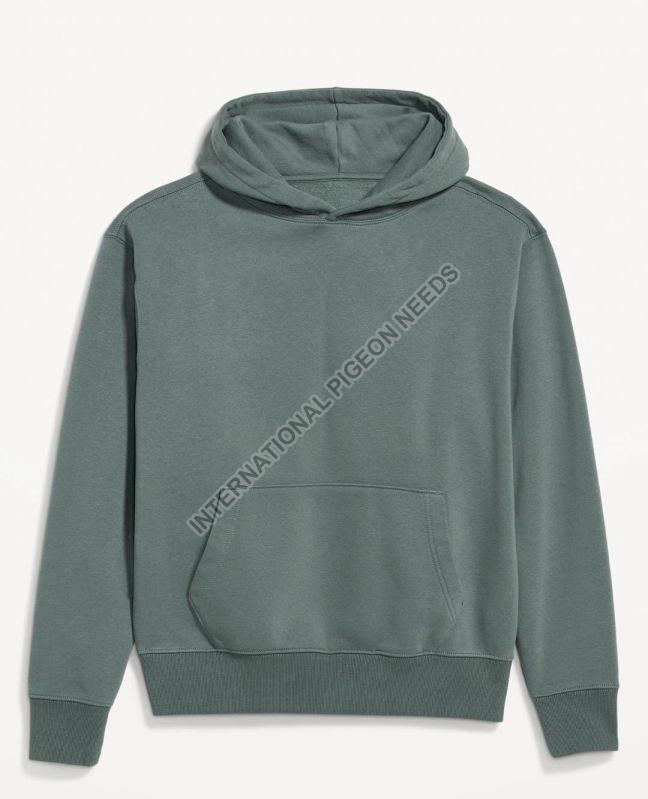 Plain Woollen mens hoodie, Size : XL