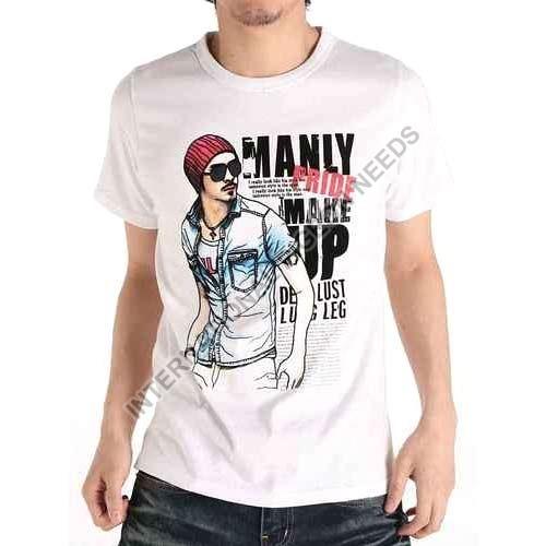 Cotton Mens Printed T Shirt, Occasion : Casual Wear