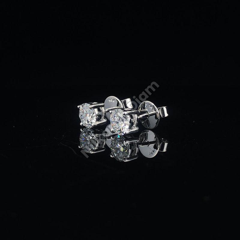 Collet Style Diamond Stud Earrings, Style : Antique