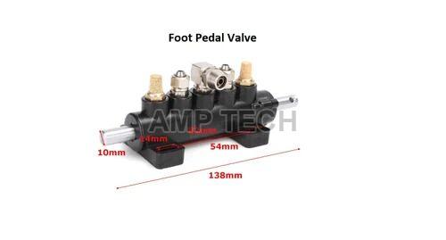 Black High Pressure Brass Industrial Foot Pedal Valve, Feature : Blow-out-proof, Durable