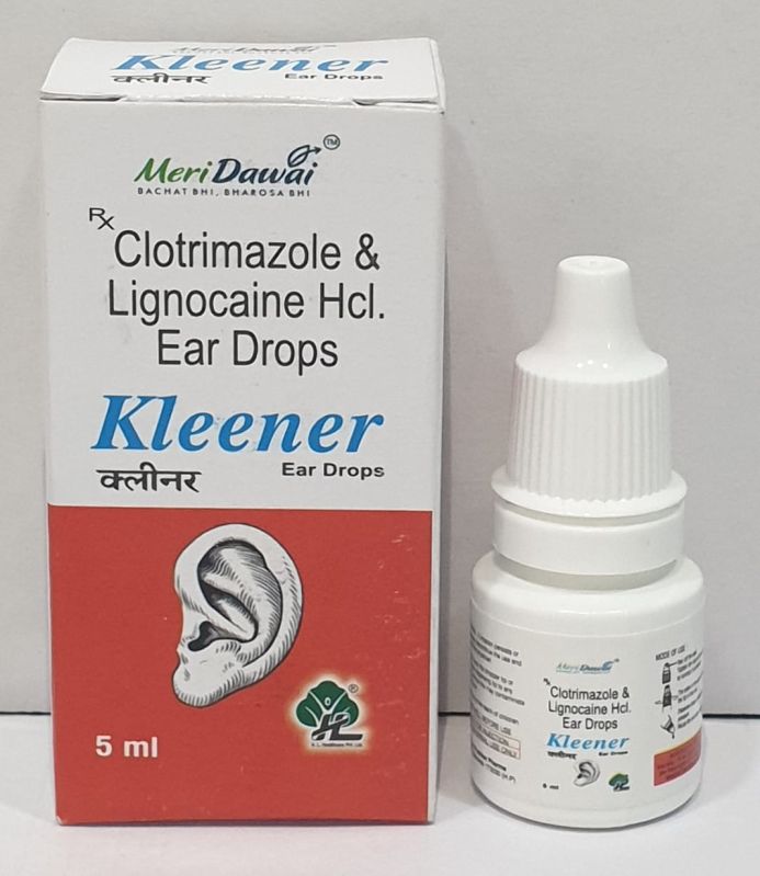 Liquid Clotrimazole Lignocaine Ear Drops, for Clinical, Medicine Type : Allopathic
