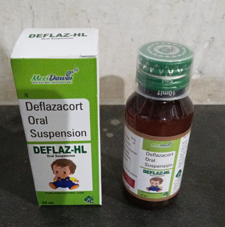 Liquid Deflazacort Oral Suspension, for Hospital, Packaging Type : Plastic Bottles