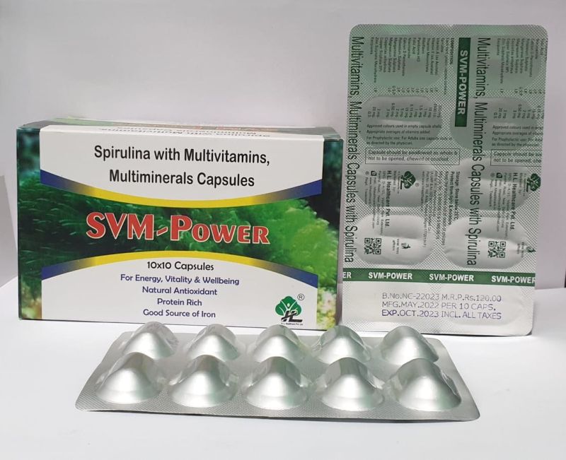 Green Spirulina With Multivitamins Capsules