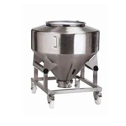 Silver Semi Automatic Stainless Steel IPC Bin, for Pharma Industry
