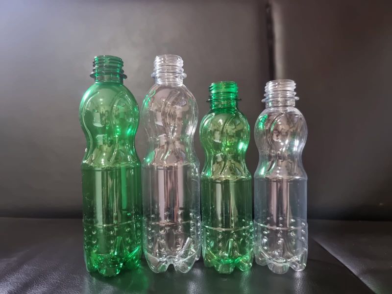 Round Plastic Plain 250ml Soda Pet Bottles, Color : Transparent, Green
