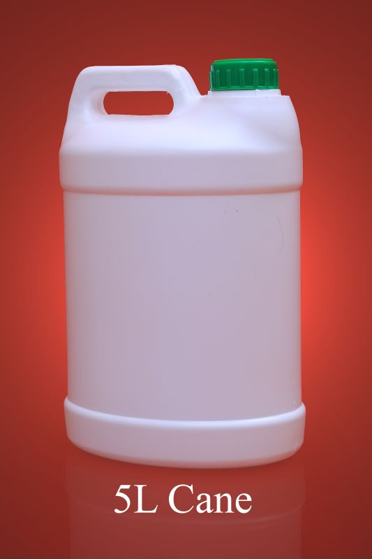 Round With Handle Plain 5L HDPE Jerry Can, Color : White