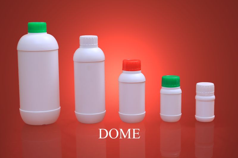 HDPE Dome Shape Pesticide Bottle, Feature : Fine Quality, Freshness Preservation, Light-weight