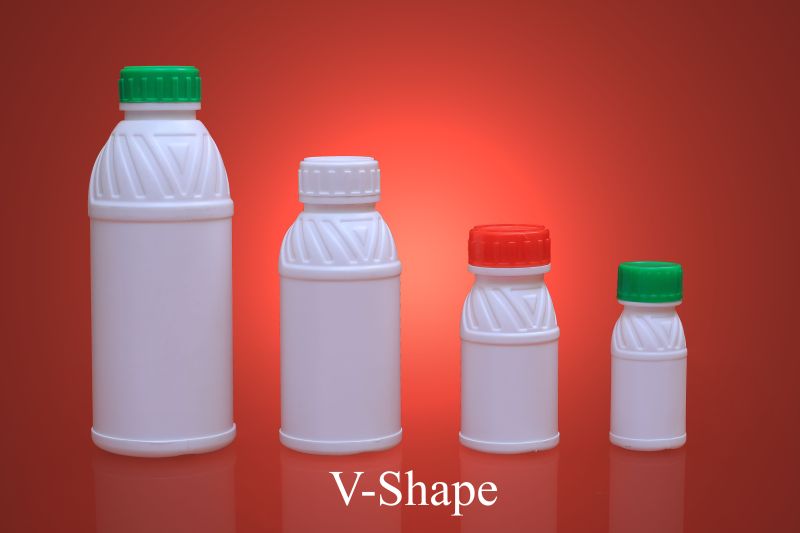 V Pattern HDPE Pesticide Bottle, Feature : Fine Quality, Freshness Preservation, Light-weight, Microwavable