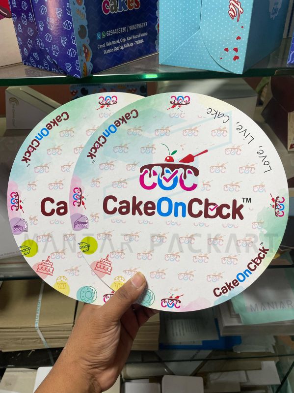 Printed Cake Base Board, Color : Multicolor