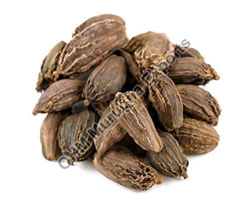 Pods Elongated Black Cardamom, for Cooking, Style : Dried