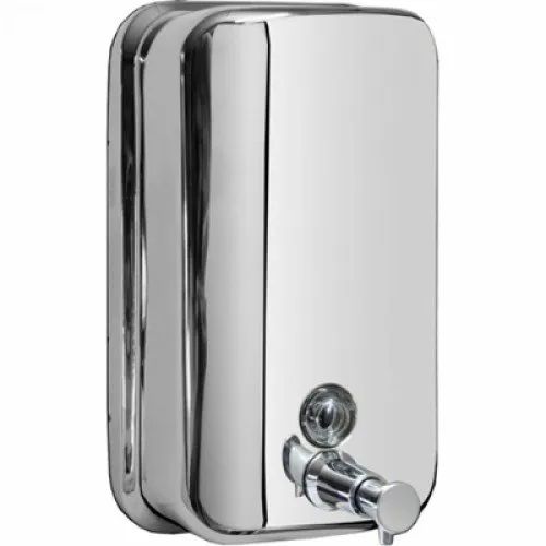 1000ml Manual Stainless Steel Soap Dispenser, for School, Restaurant, Office, Hotel, Mounting Type : Wall-mounted