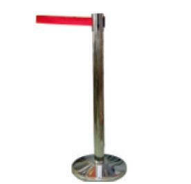 Silver 5-10 Kg Polished Stainless Steel Queue Manager, for Crowd Control