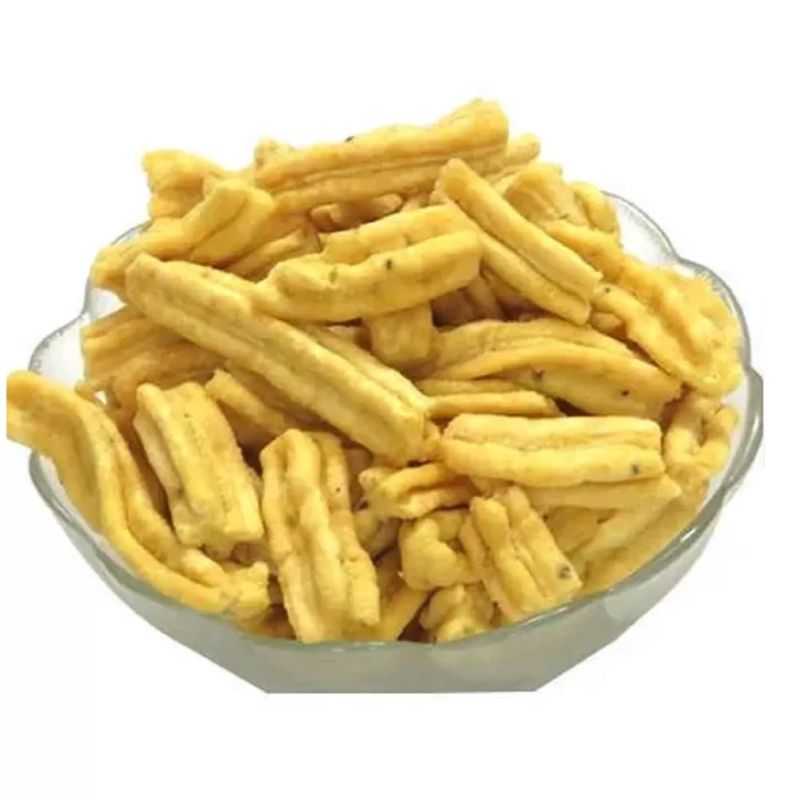 Yellow Gathiya Namkeen, for Snacks, Style : Preserved
