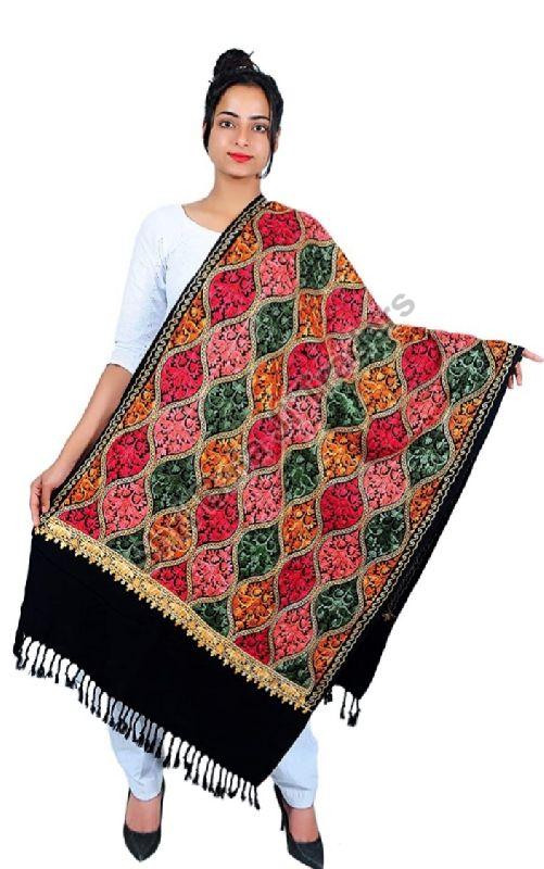 Woolen Embroidery embroidered shawls, Gender : Unisex
