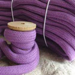 Purple Plain Cotton Tube Tapes, for Textile Industy, Technics : Machine Made