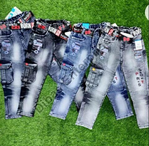 Boys Six Pocket Denim Jogger, Occasion : Casual Wear