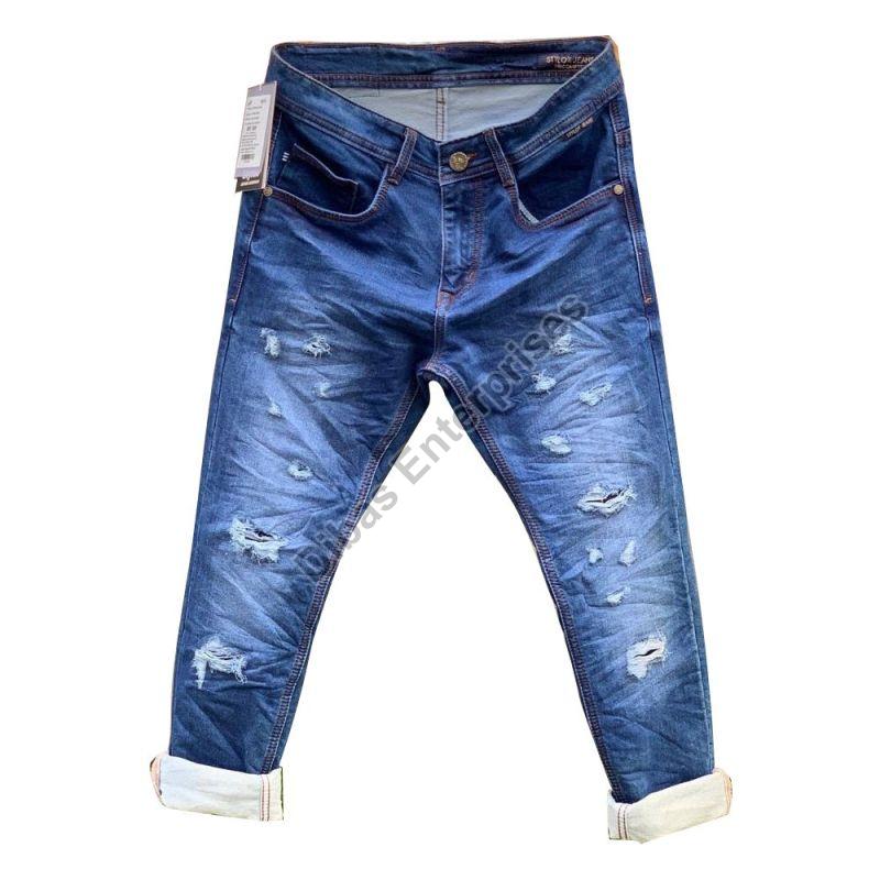 Tomas Lee Boys Rough Denim Jeans, Occasion : Casual Wear