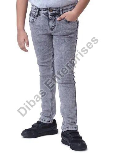 Boys Slim Fit Denim Jeans, Occasion : Casual Wear