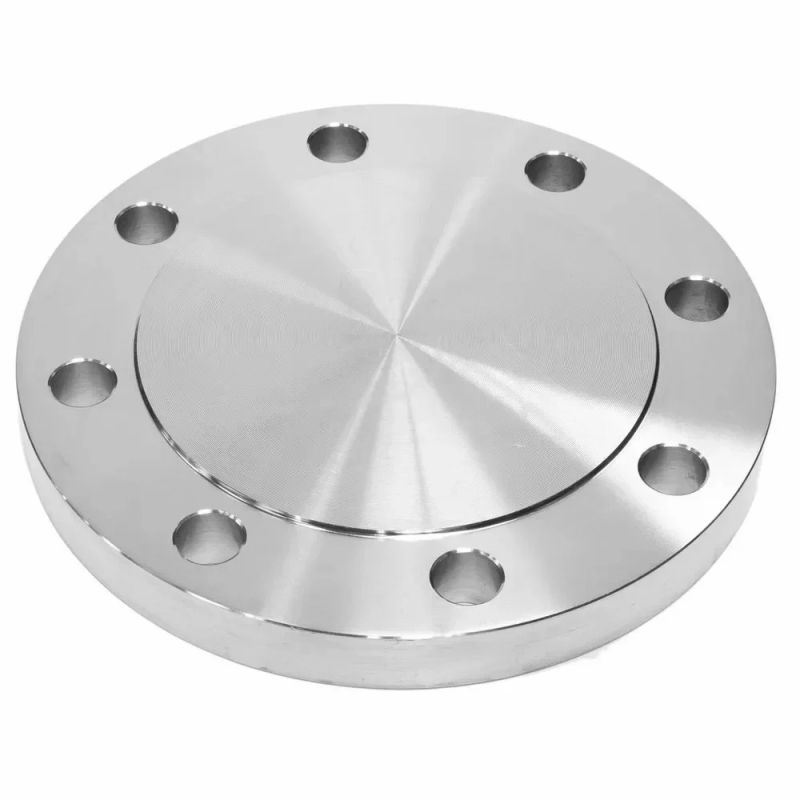 Shiny Silver Round Polished Stainless Steel Blind Flange, For Industrial Use, Packaging Type : Box
