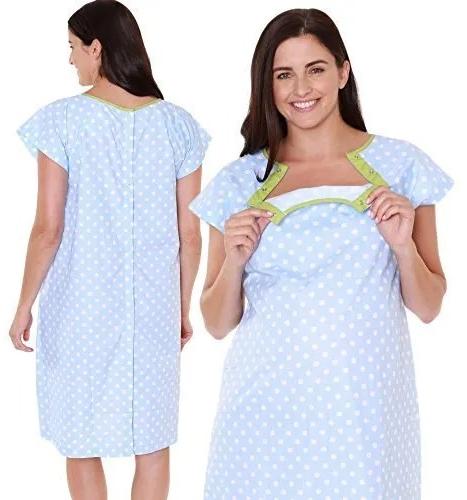 Cotton Printed Maternity Hospital Gown, Size : Medium