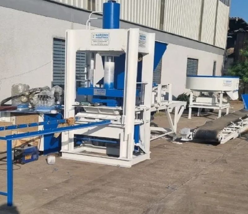 6 Bricks Semi Automatic Fly Ash Bricks Machine