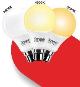 White 440V Round IMEE-3IN1B 3 in 1 LED Bulb, for Home, Mall, Hotel, Office, Packaging Type : Box