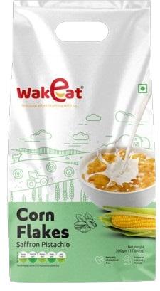 500gm Saffron Pistachio Corn Flakes, For Breakfast Cereal, Certification : Fssai