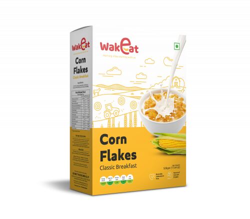 Wakeat Foods Classic Corn Flakes, For Breakfast Cereal, Taste : Crunchy