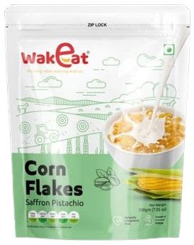 Yellow 200gm Saffron Pistachio Corn Flakes, for Breakfast Cereal, Certification : FSSAI
