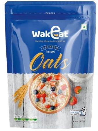 Wakeat Premium Instant Oats, for Breakfast Cereal, Packaging Size : 425gm