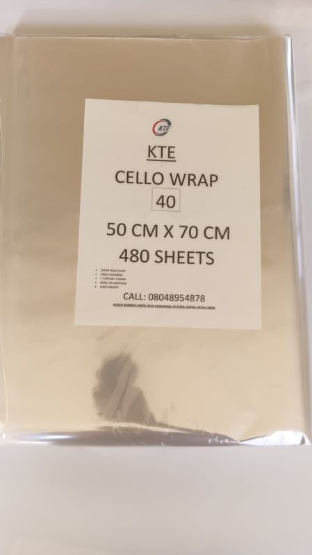 BOPP SHEETS TRANSPARENT 40 micron