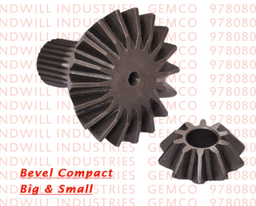 Gemco Polished Alloy Steel Bevel Gear Compact, Shape : Round