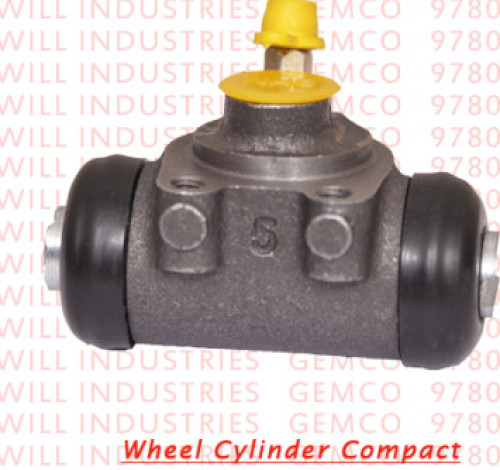 Grey Gemco Round Rubber Wheel Cylinder Compact, For Cylindrical Shockers