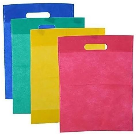 Plain D Cut Non Woven Bag, for Shopping, Color : Yellow, Red, Blue, Green