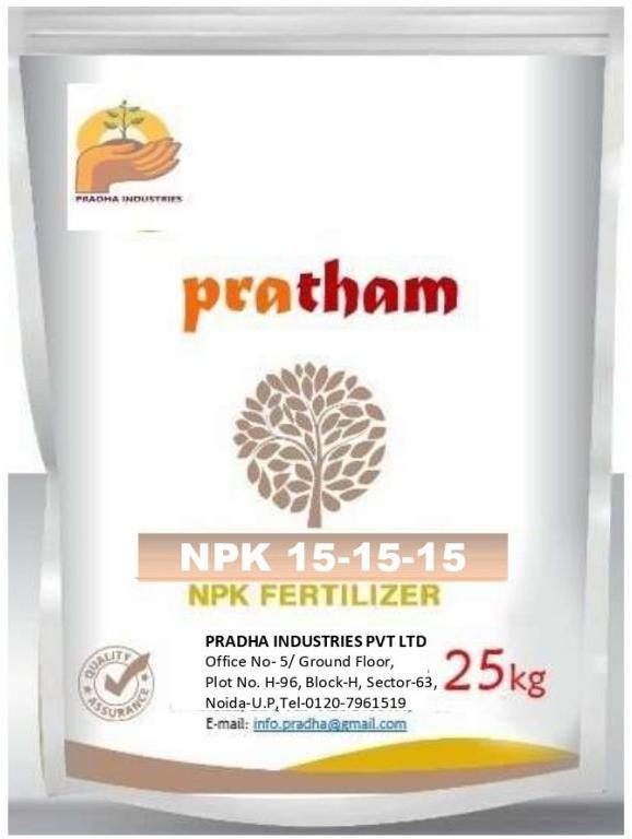 Pratham Natural 15-15-15 NPK Fertilizer, for Agriculture use, Purity : 100%