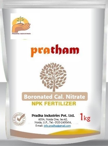 White Pratham Boronated Calcium Nitrate Fertilizer, Purity : 100%