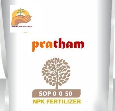 White Pratham Natural Sop 0-0-50 Npk Fertilizer, For Agriculture Use, Purity : 100%
