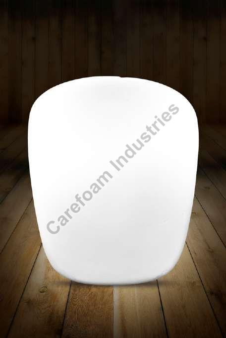 White 485mm x 480mm Office Chair Cushion