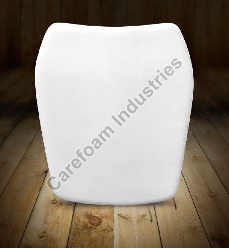 White 535mm x 475mm Office Chair Cushion