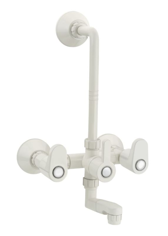 White PVC Wall Mixer, for Bathroom Fittings, Feature : High Quality, Fine Finished, Durable