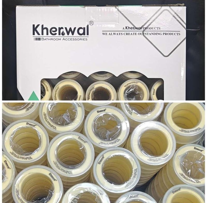 White Kherwal Teflon Tapes, For Fitting Use