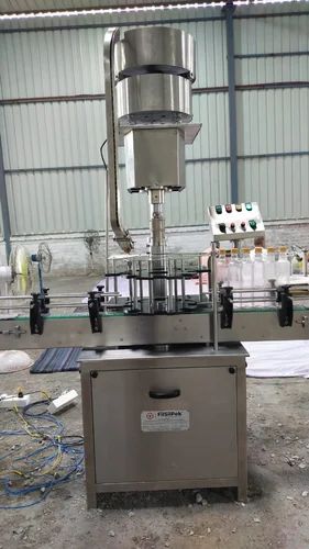 Square Electric Polished Bottle Sealing Machine, for Industrial Use, Automatic Grade : Semi Automatic