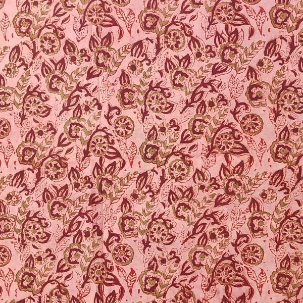 HP015 Kalamkari Block Printed Cotton Fabric